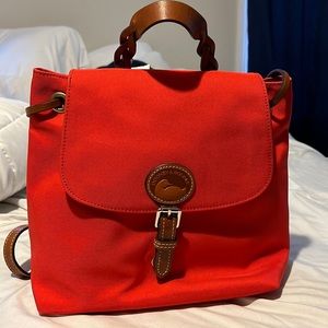 Dooney & Bourke red backpack